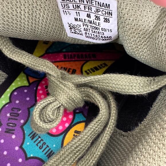 Adidas Superstar x Pharrell Equality Superstar Shift Olive Rare Men’s Size 11.5 - Picture 3 of 12